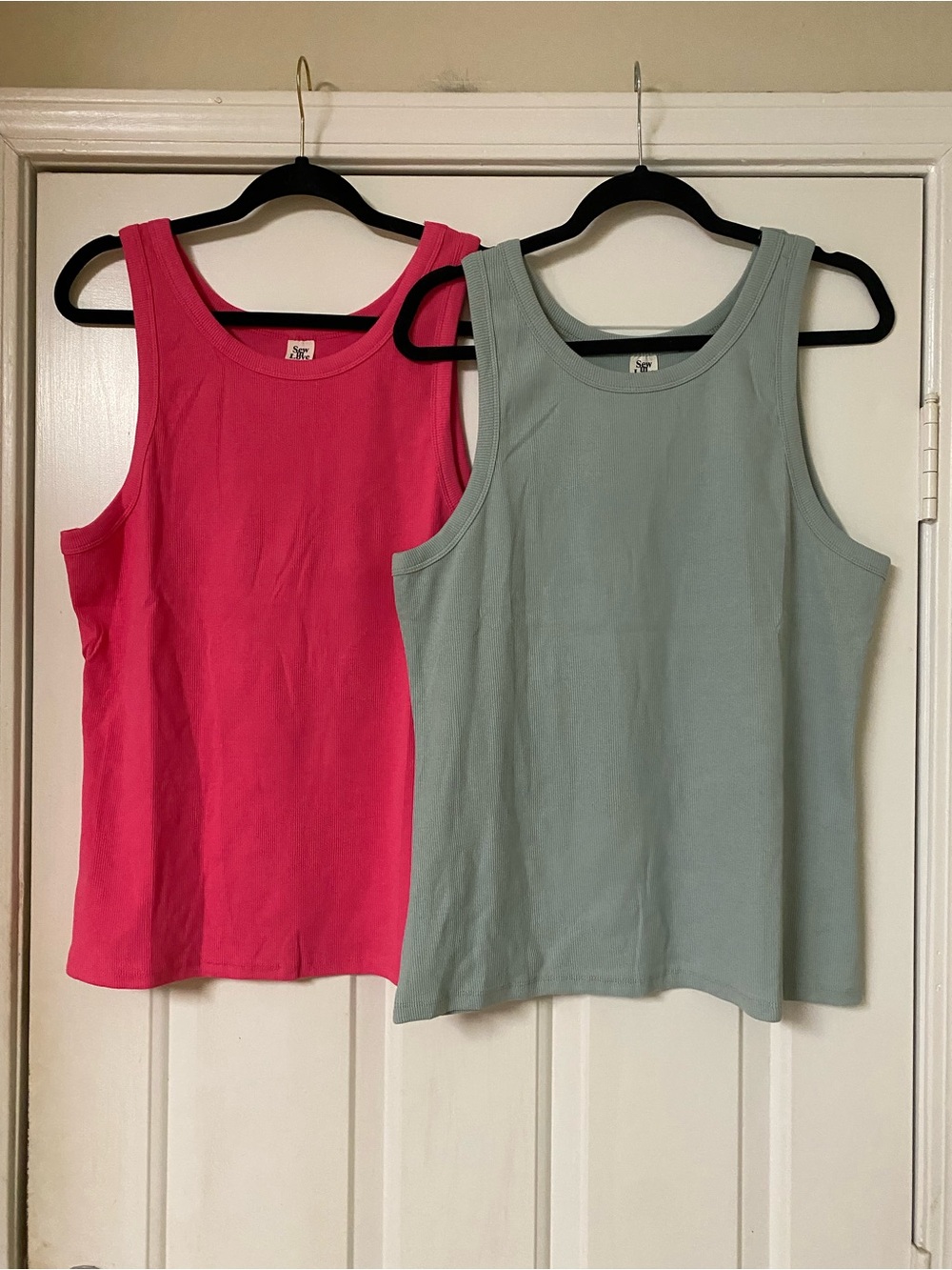 Two Ribbed Tank Tops by Sew In Love 1XL NWOT